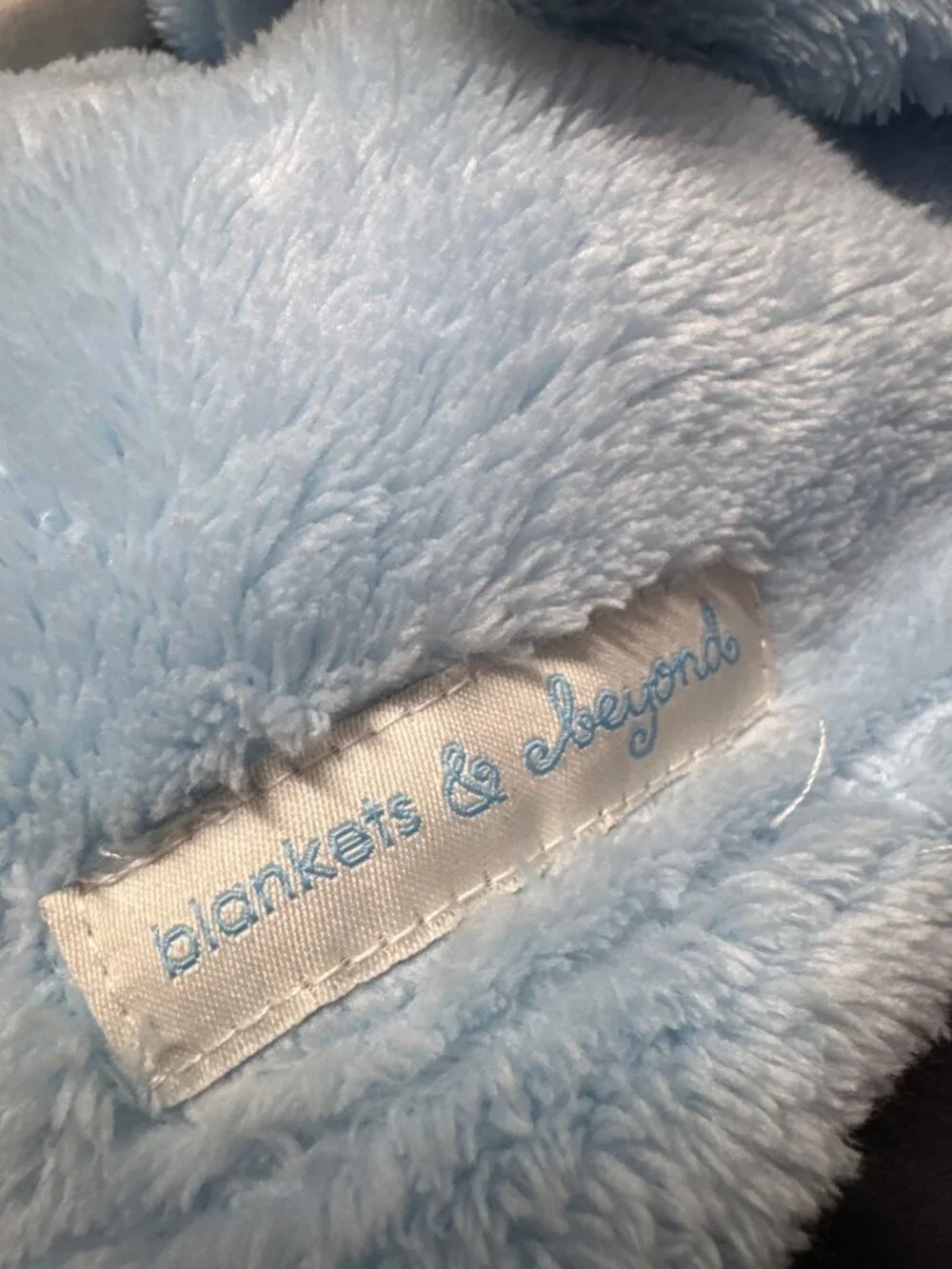 Blankets & Beyond Blue Plush Elephant Security Blanket Lovey For Baby